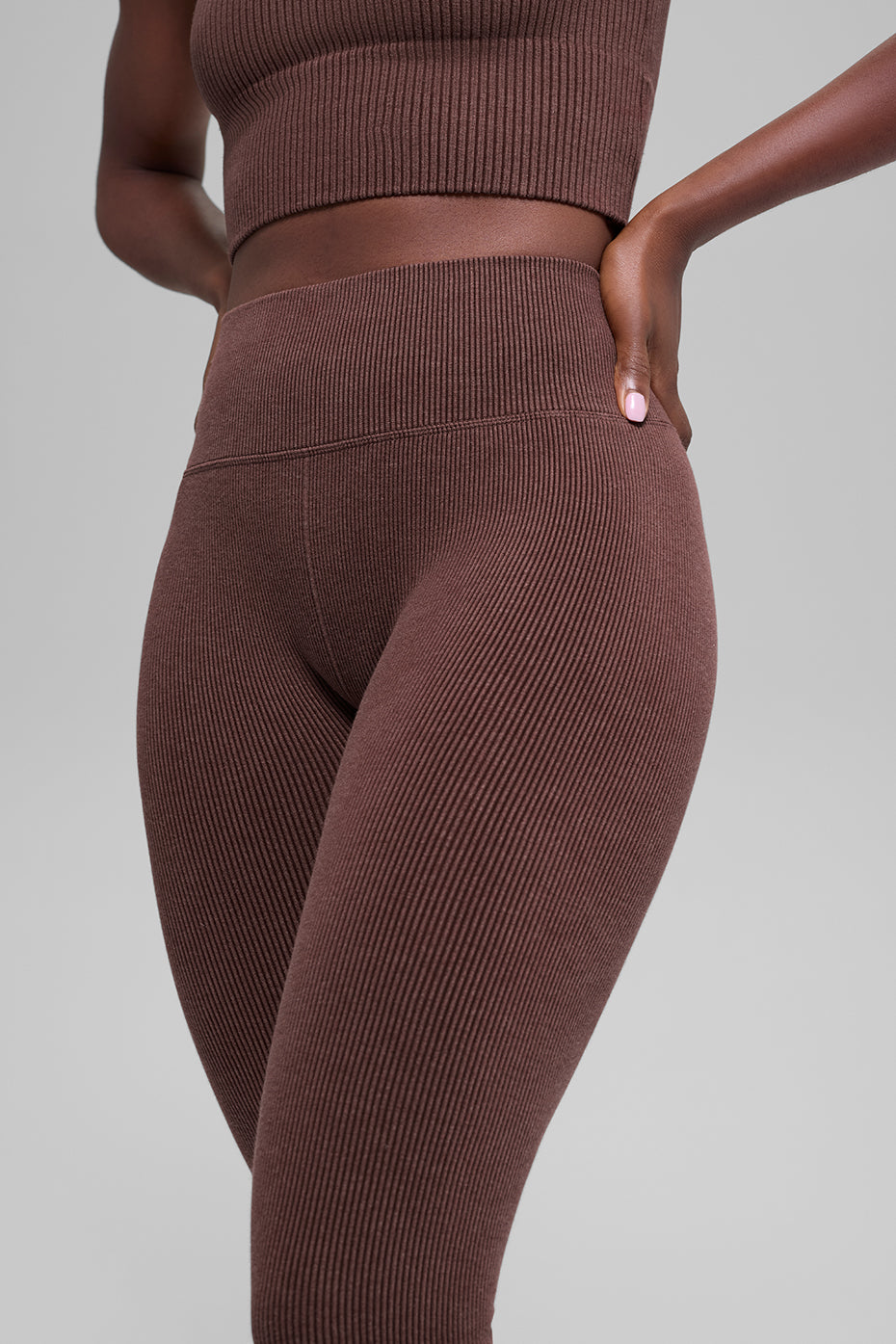 Alo Seamless High-Waist Two Tone Rib Legging
