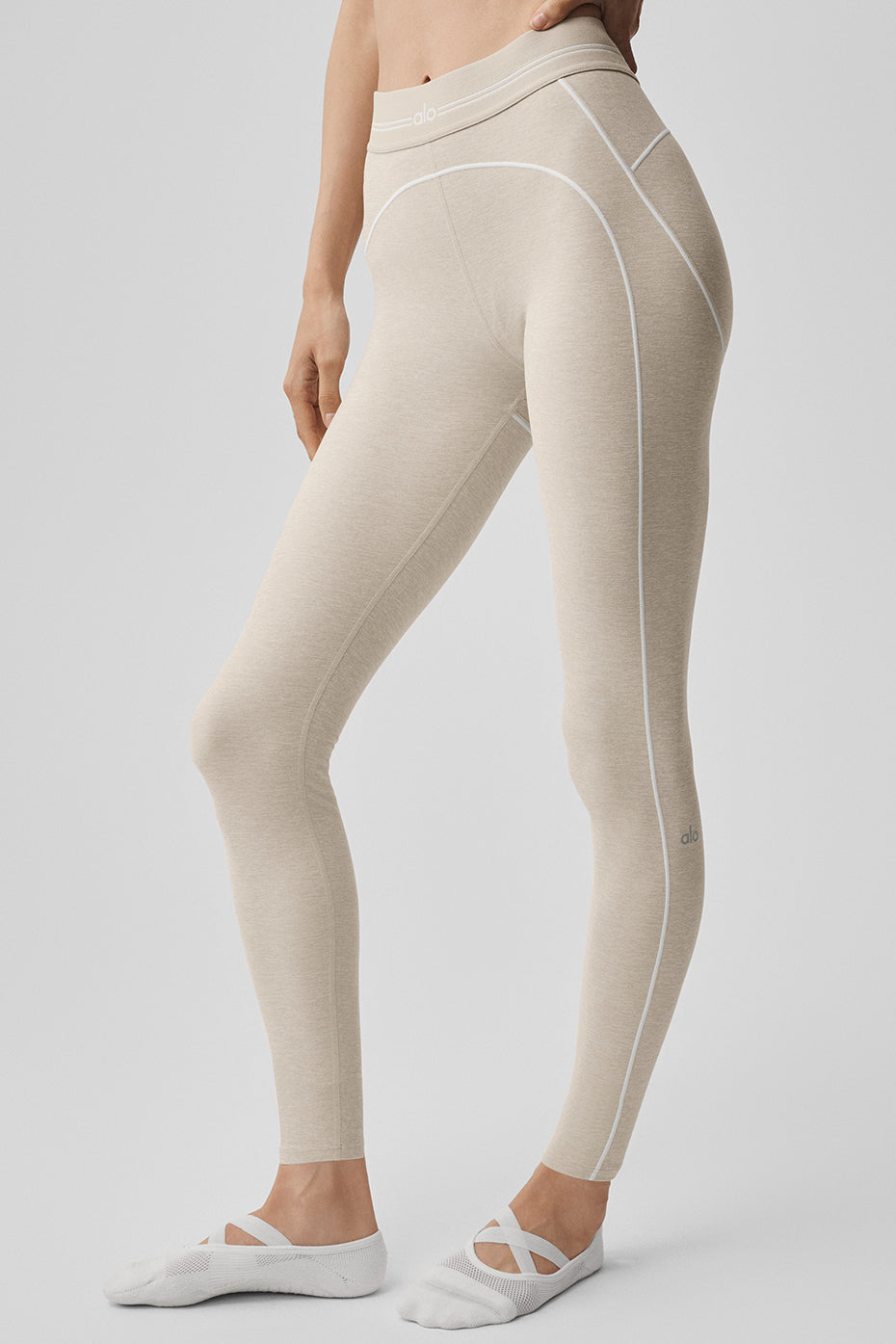 Alo 7/8 High-Waist Alosoft Heart Throb Legging