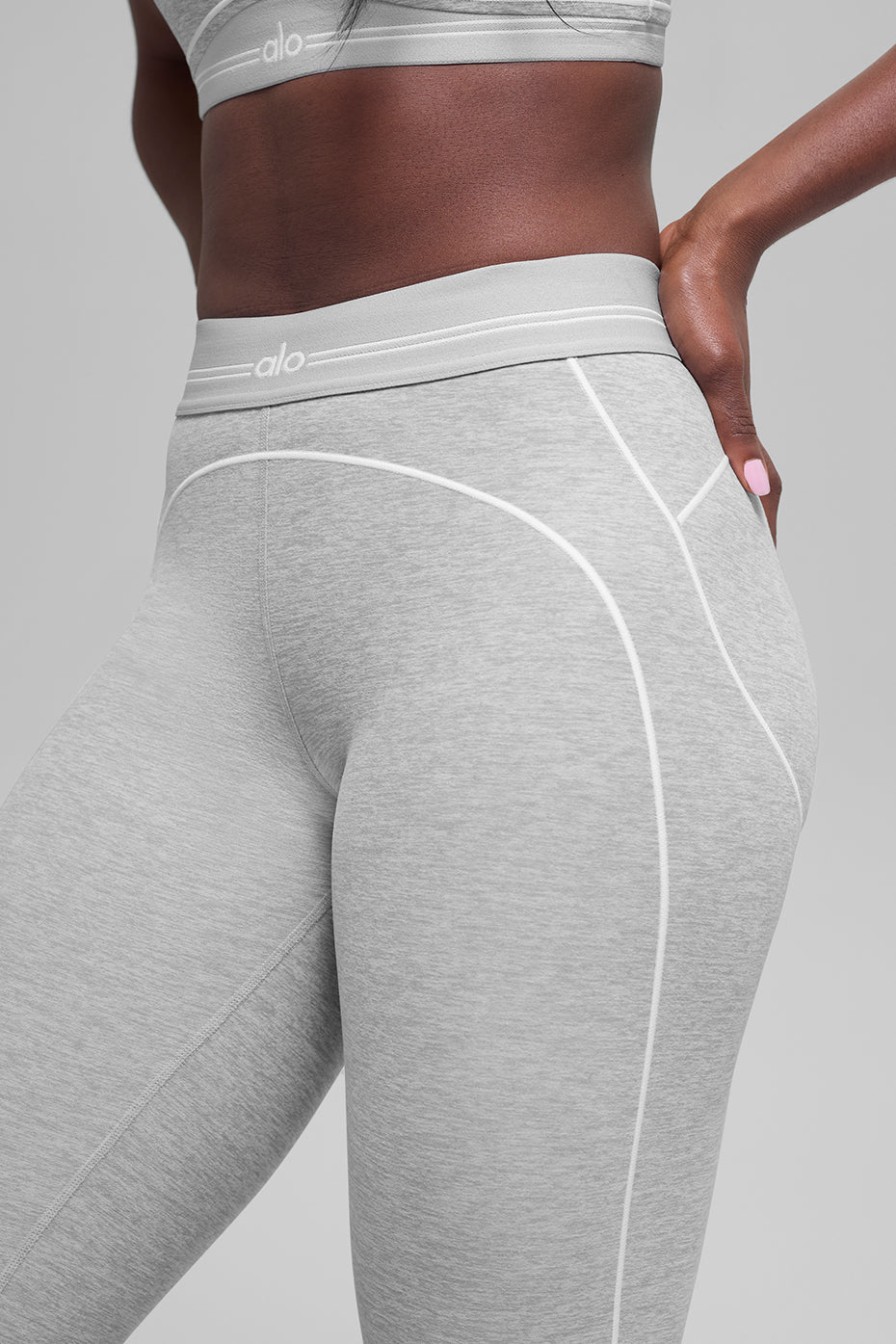 Alo 7/8 High-Waist Alosoft Heart Throb Legging