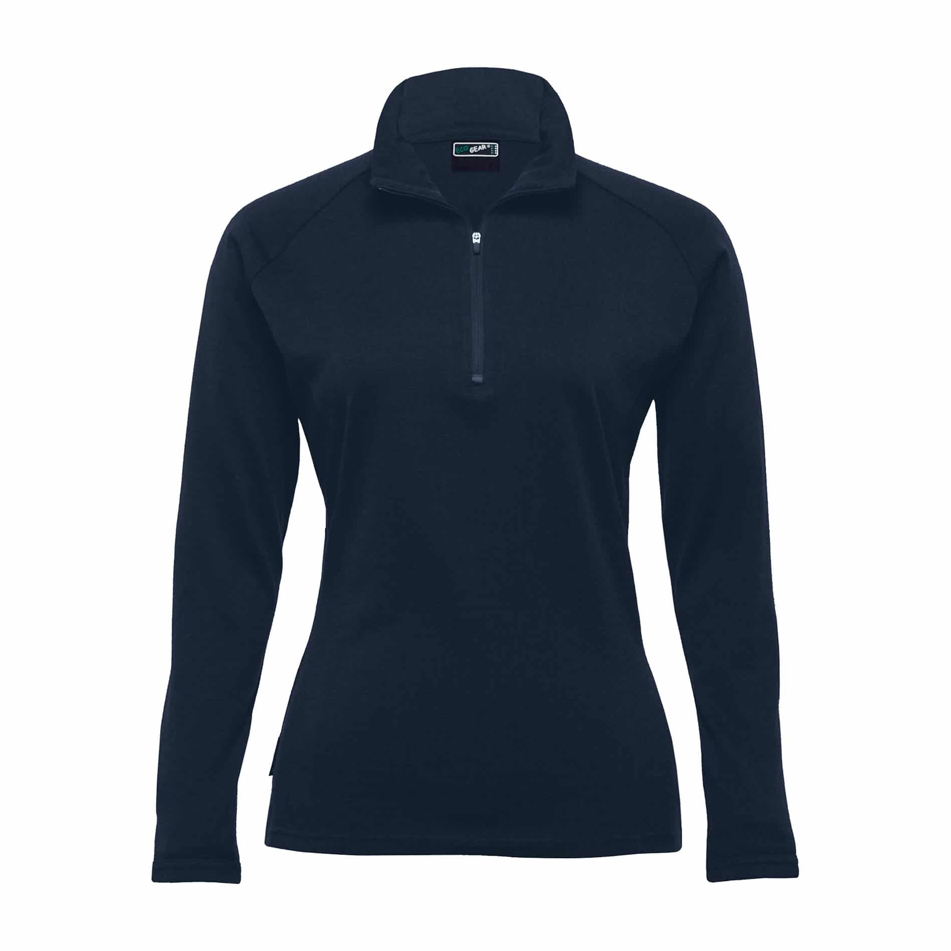VMG Clothing Women's Merino Zip Pullover