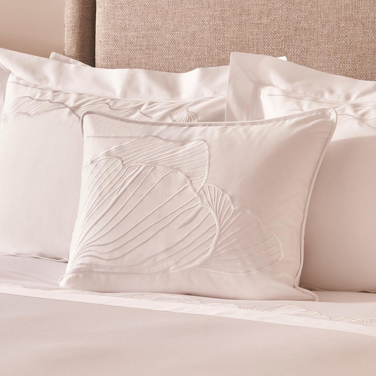 Heirlooms White Coral Decorative Cushion