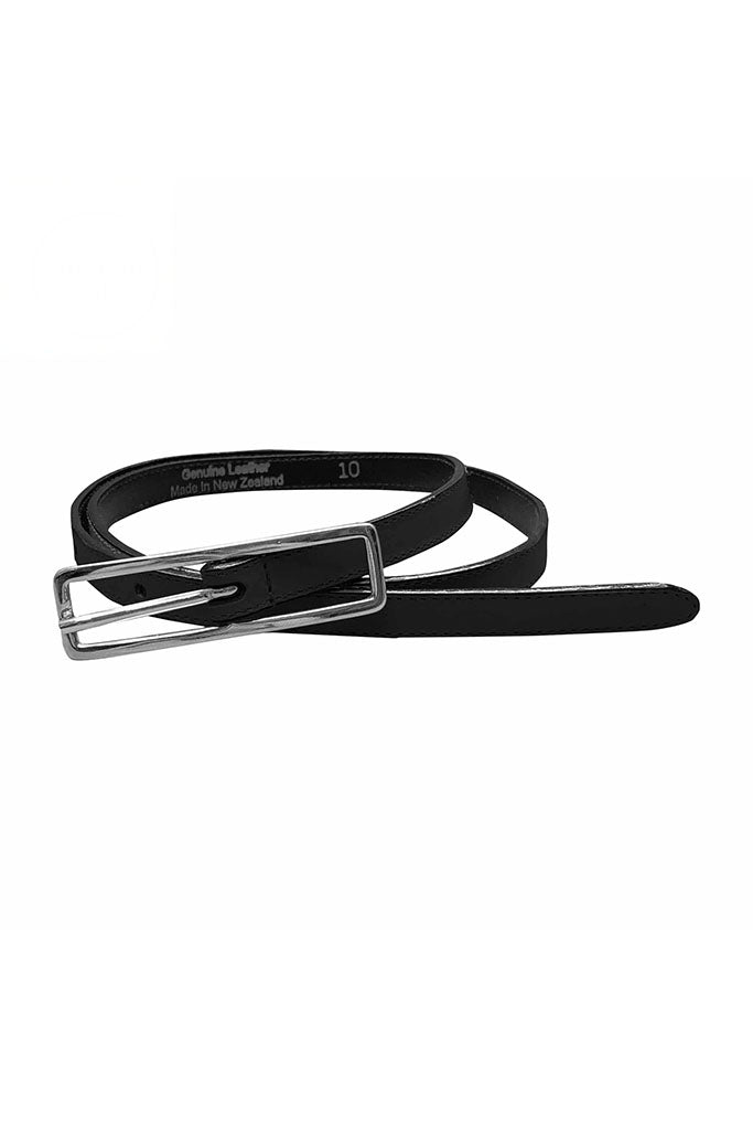 VMG Clothing Women's Slim Leather Belt