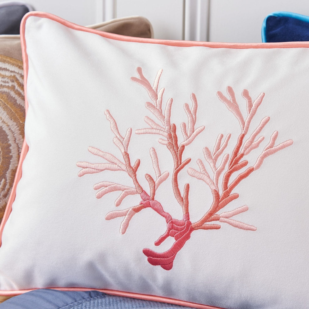 Heirlooms Coral Decorative Cushion