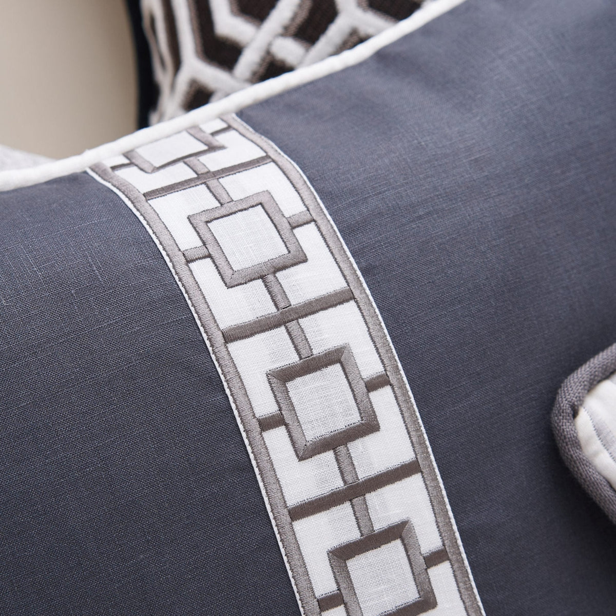 Heirlooms Fiji Decorative Cushion in Grey