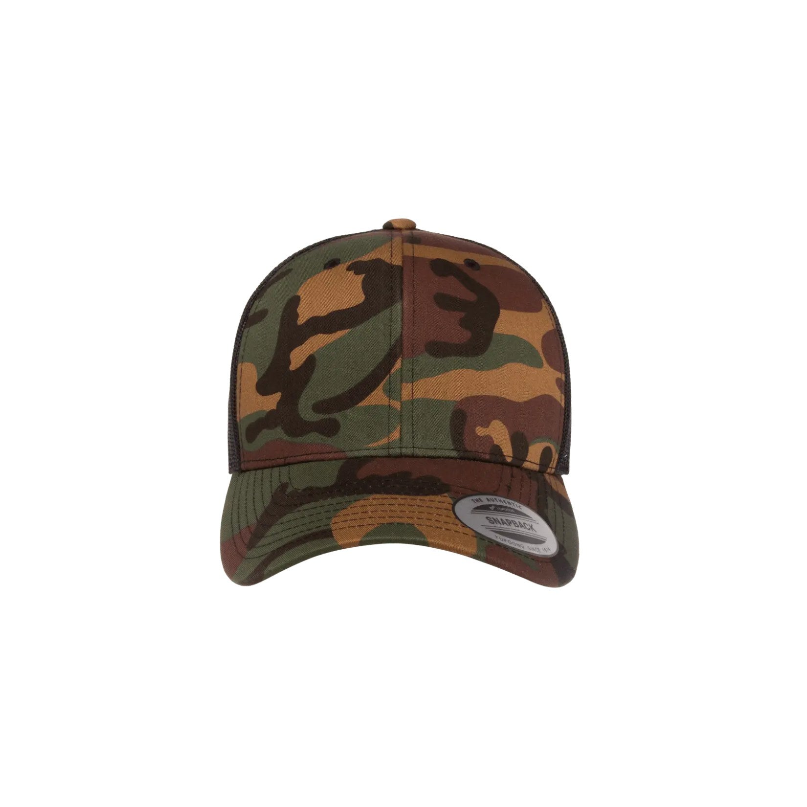 Flexfit YP Classics® retro trucker camo cap