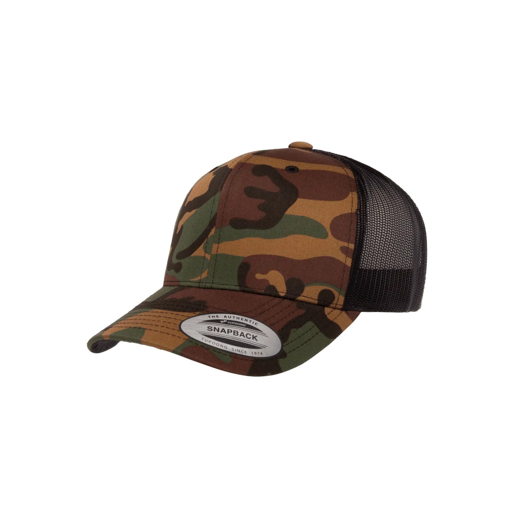 Flexfit YP Classics® retro trucker camo cap