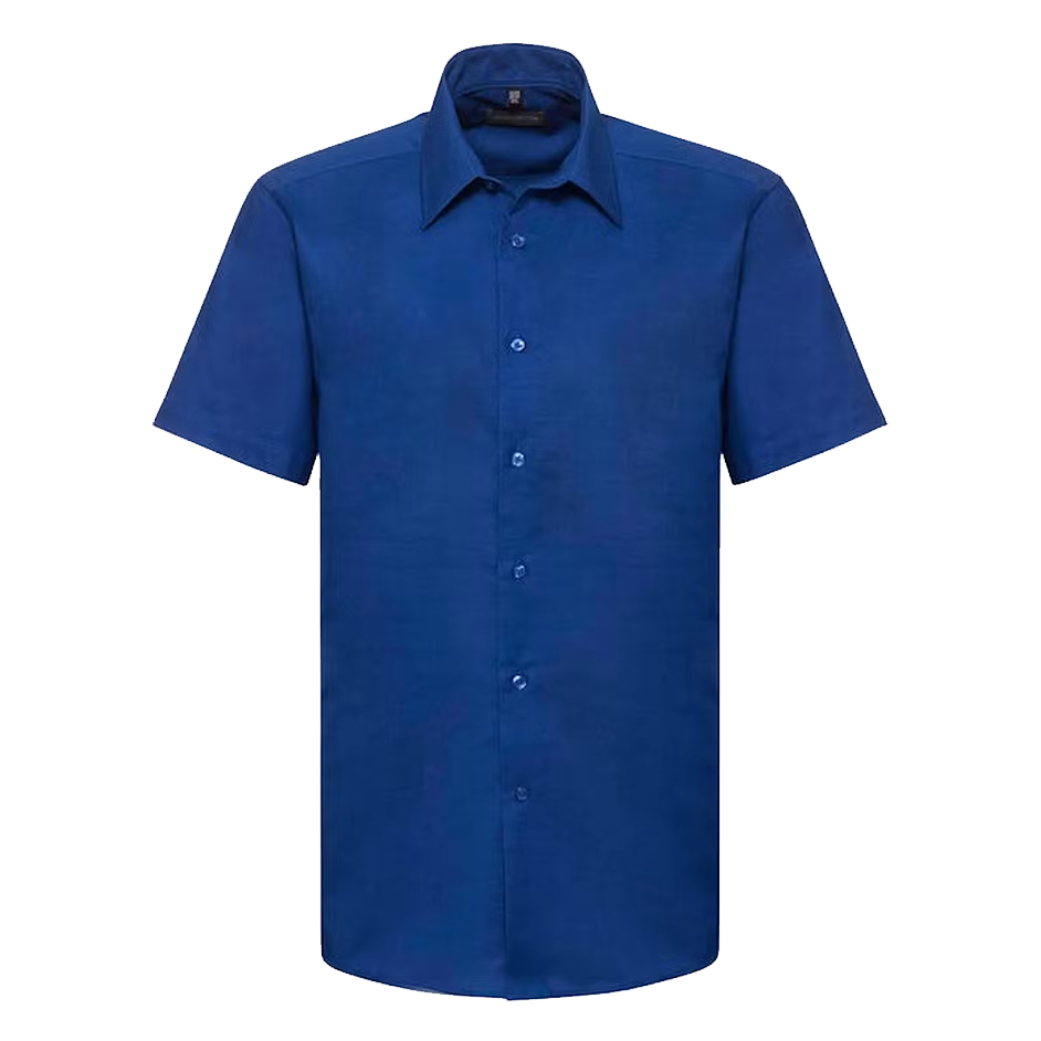 Men Russell Short Sleeve Classic Oxford Shirt