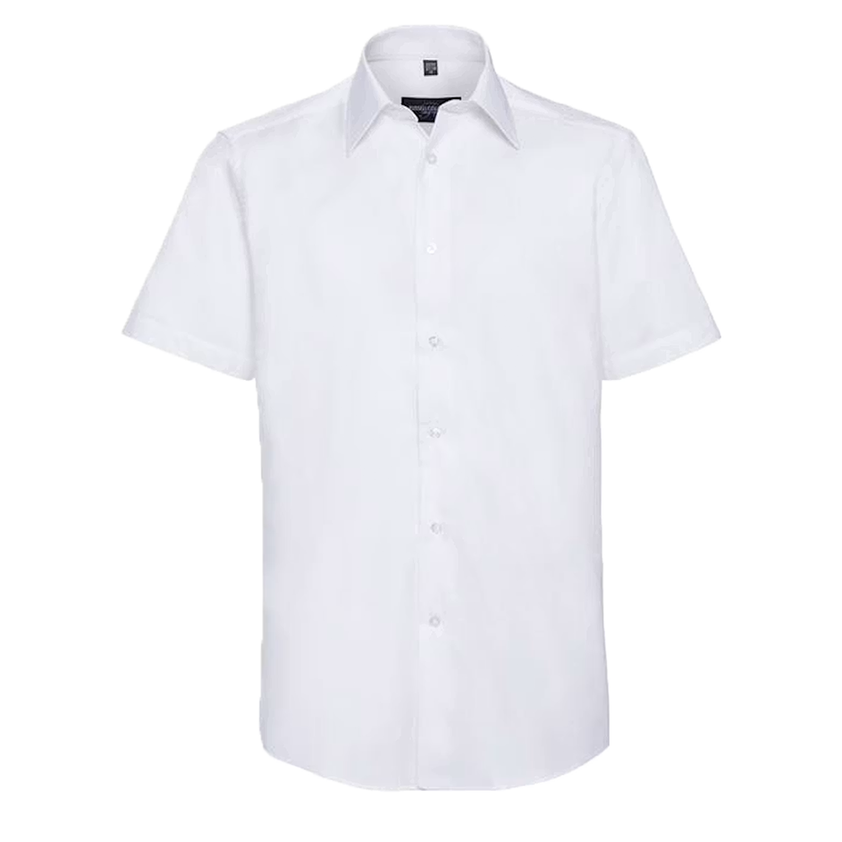 Men Russell Short Sleeve Classic Oxford Shirt